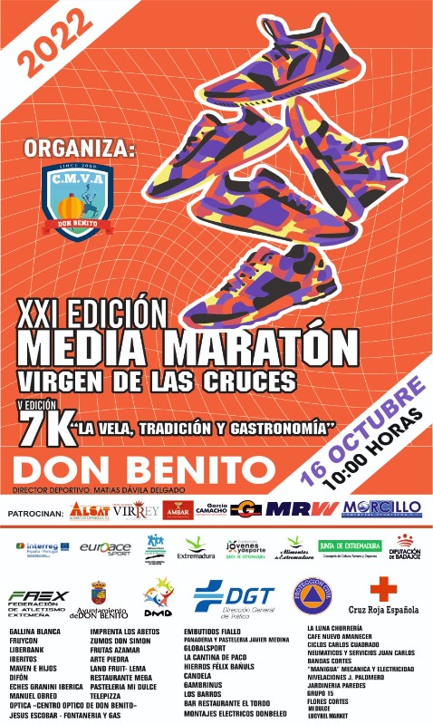 XXI Media Maratón Virgen de las Cruces y V 7K La Velá -Tradición y Gastronomía-