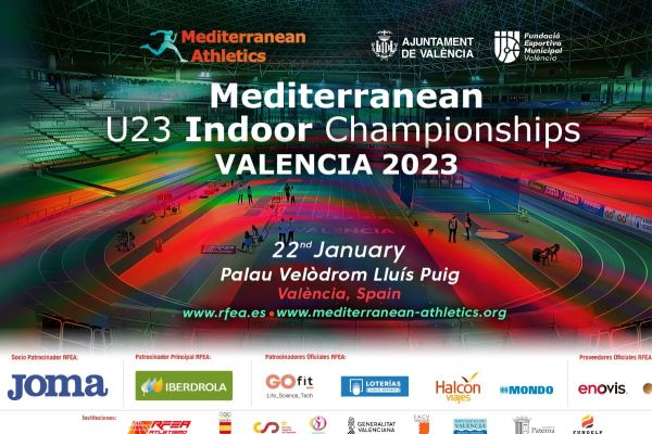 Campeonato Sub-23 en Pista Cubierta de Mediterranean Athletics: Resultados