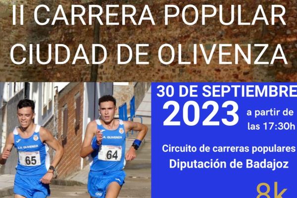 II Carrera popular Ciudad de Olivenza: Resultados