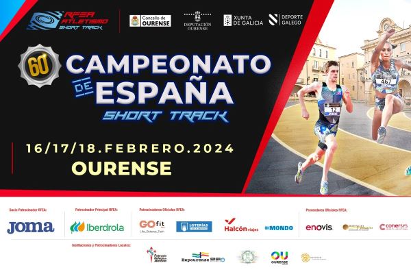 Campeonato de España Absoluto Short Track: David García Zurita plata en 400m