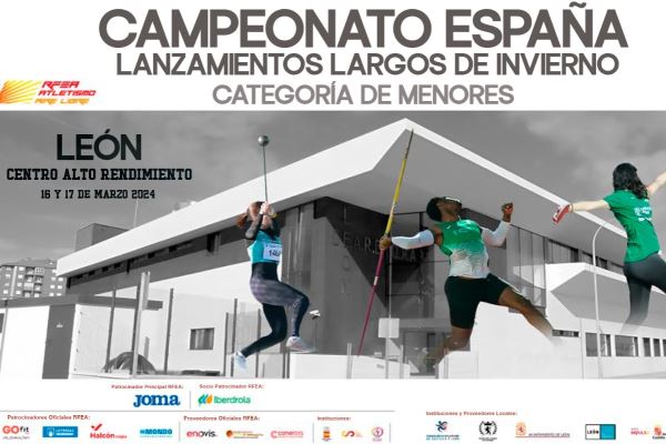 Campeonato de España de Invierno de Lanzamientos Largos de menores: Paula Carreira 1ª; Héctor García 2º.