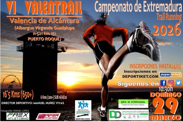 Campeonato de Extremadura de Trail y VI Valentrail